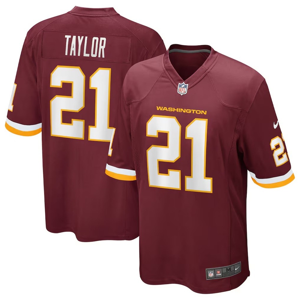 Nike NFL Washington Football Team Sean Taylor 21 Game Jersey‎ Burgundy Large